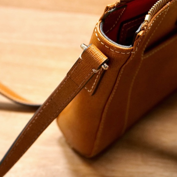 Dooney & Bourke Pebble Grain Brown Leather Lexington Crossbody - Picture 6 of 12